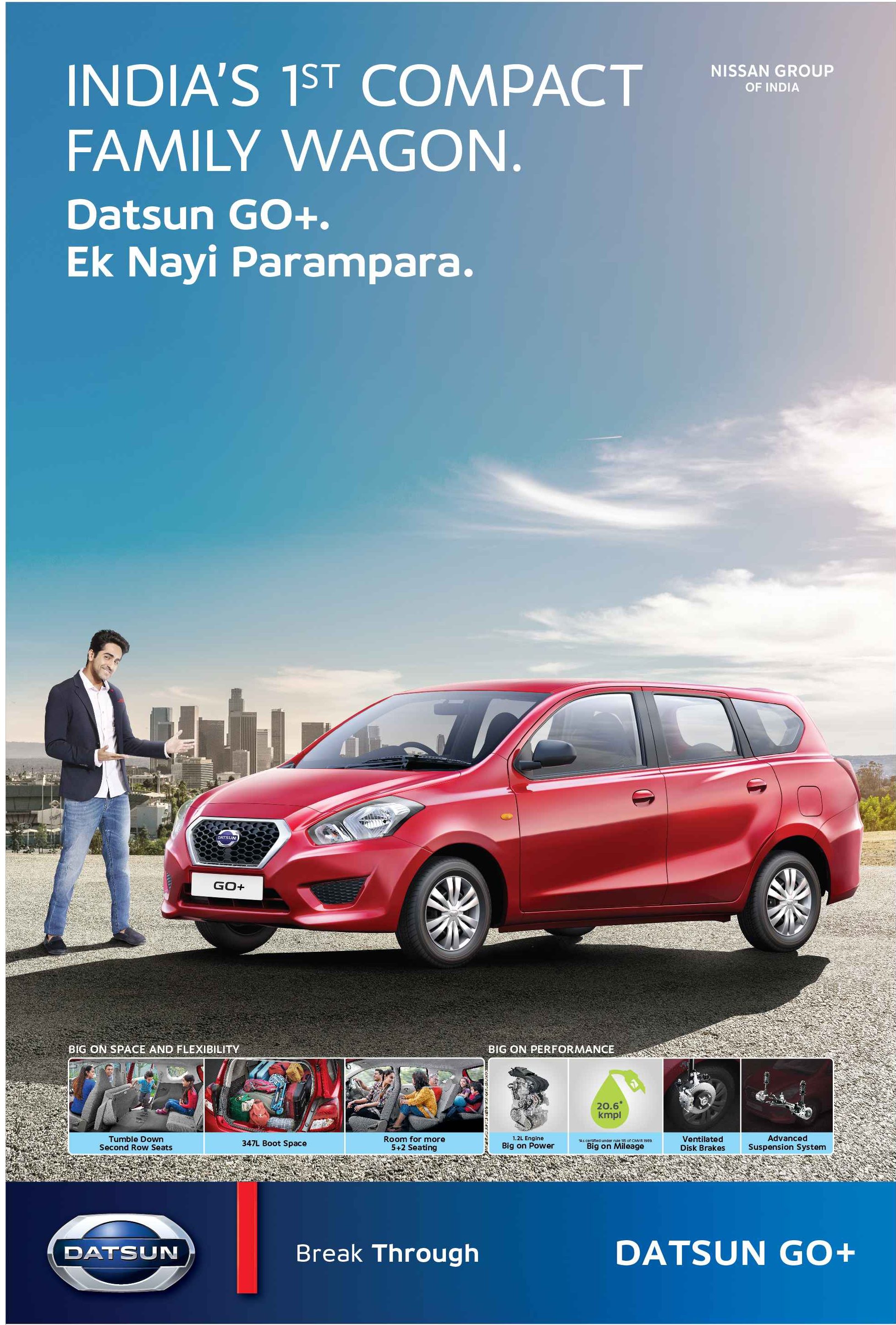 Datsun GO+ Ayushmann Khurrana